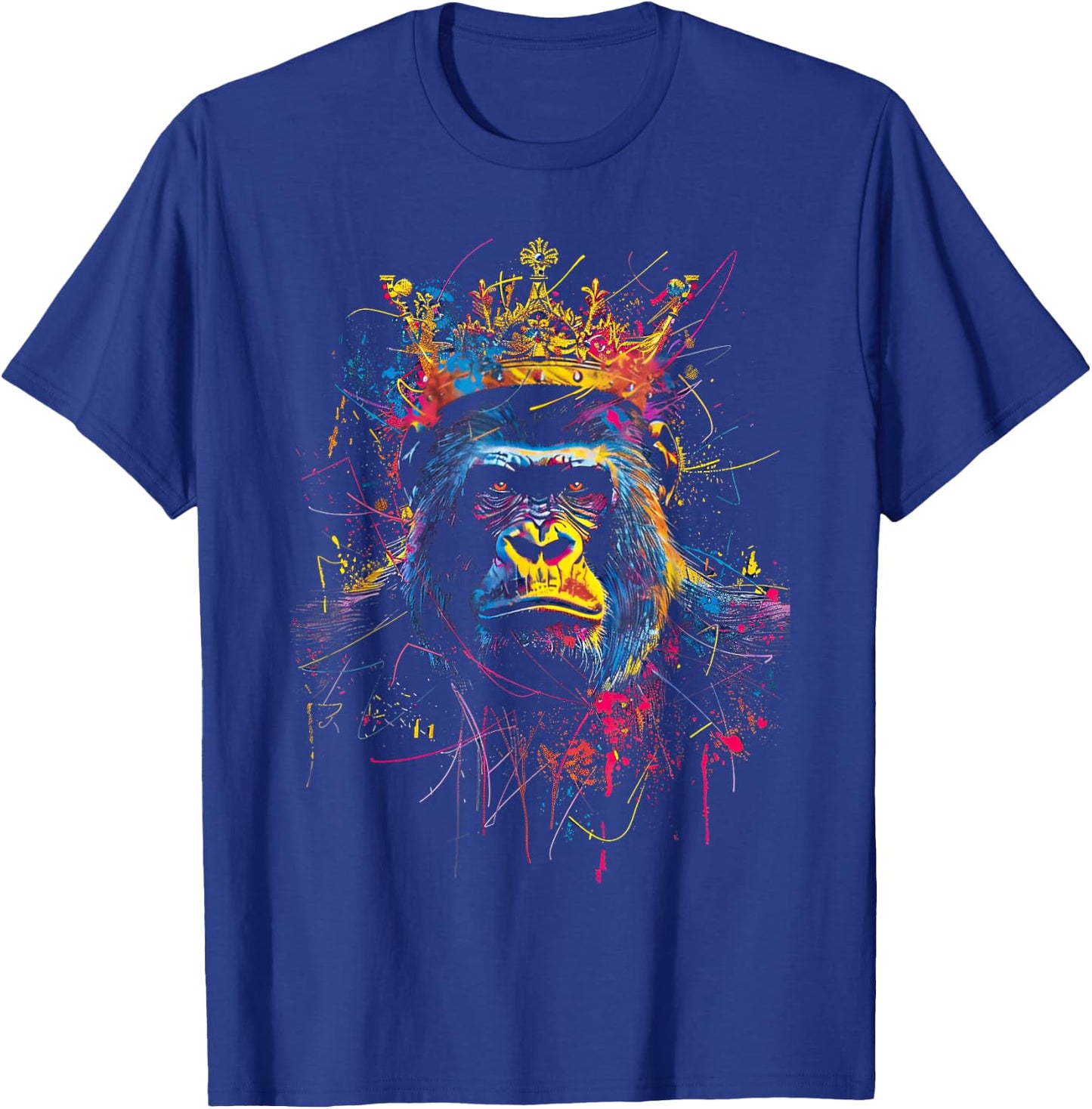 Gorilla King Alpha silverback T-Shirt - T-Shirt | Royal