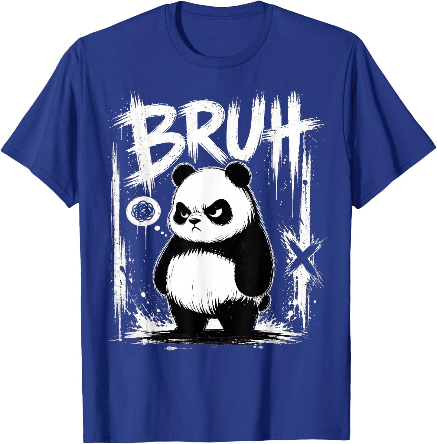 Cool Bruh Panda Funny Panda Men Women Kids Teens Animal T-Shirt - T-Shirt | Royal