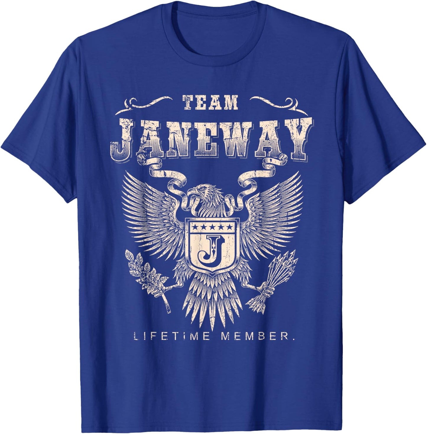 Team Janeway Lifetime Member - Janeway Name T-Shirt - T-Shirt | Royal