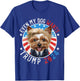 Even My Dog Wants Trump 2024 Yorkshire Terrier Dog Funny Women T-Shirt - T-Shirt | Royal