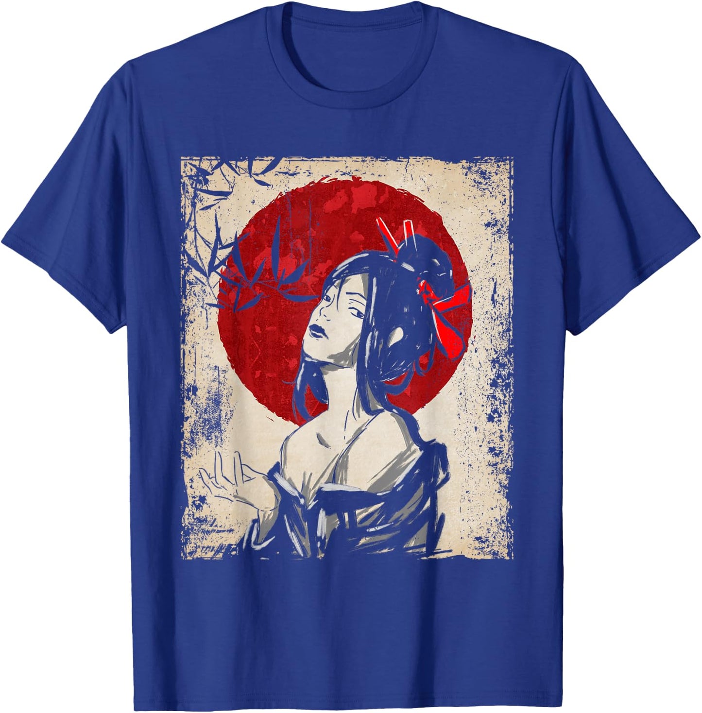 Japan Geisha Japanese Art Retro Women T-Shirt - T-Shirt | Royal