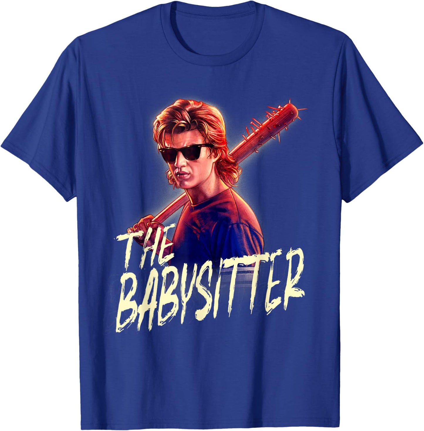 Netflix Stranger Things Steve The Babysitter Portrait T-Shirt - T-Shirt | Royal