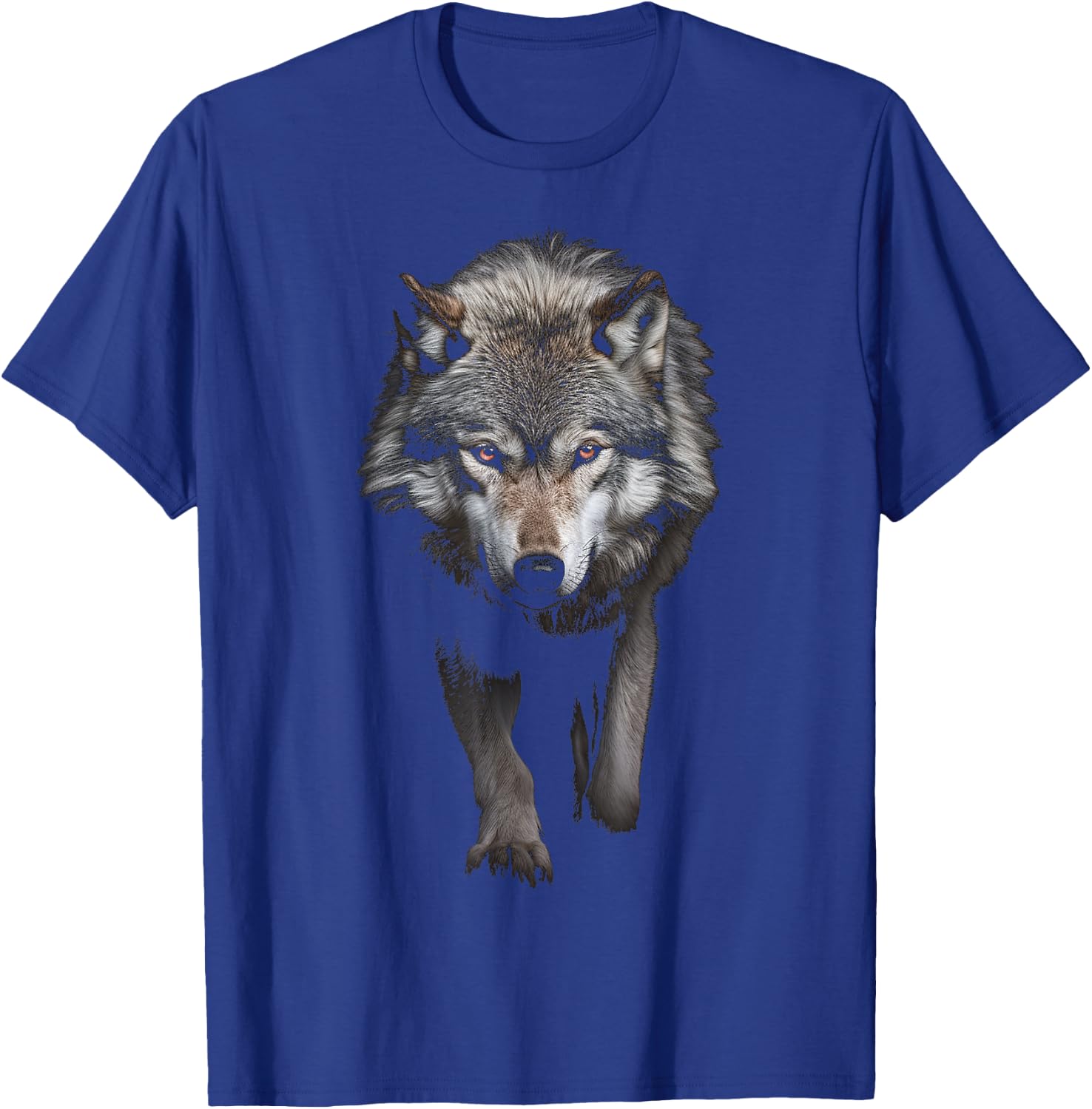 Wolf Animal Motif Illustration Wolf T-Shirt - T-Shirt | Royal