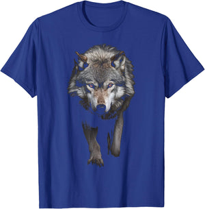 Wolf Animal Motif Illustration Wolf T-Shirt - T-Shirt | Royal