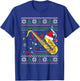 Saxophone Music Lover Xmas Ugly Saxophone Christmas T-Shirt - T-Shirt | Royal