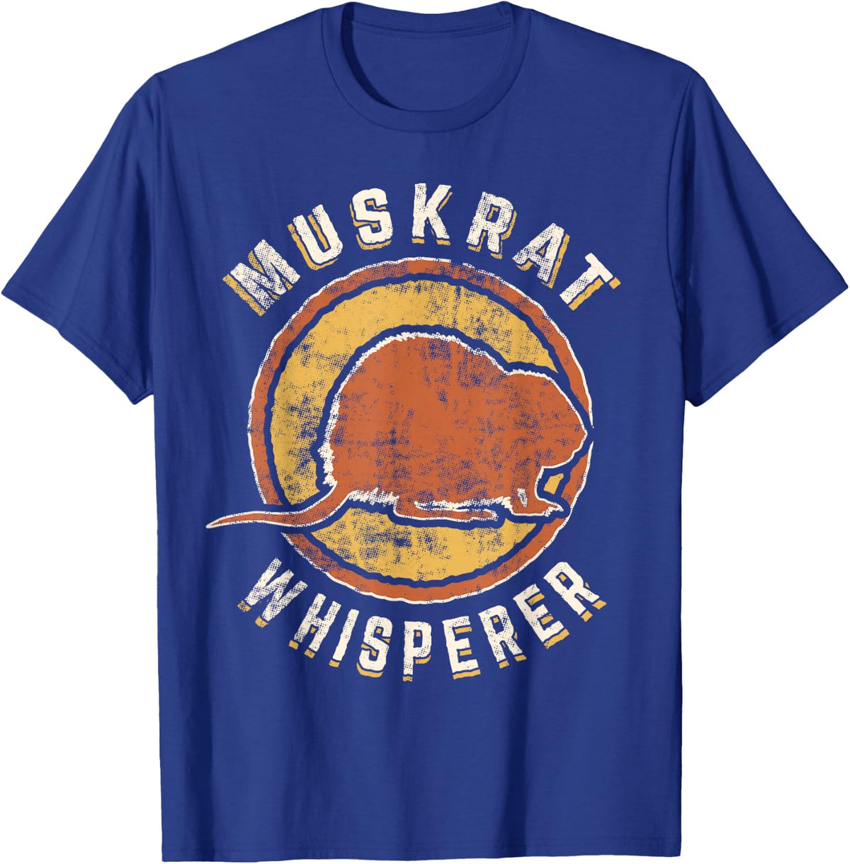 Muskrat Whisperer Vintage Classic Retro Animal Love T-Shirt - T-Shirt | Royal