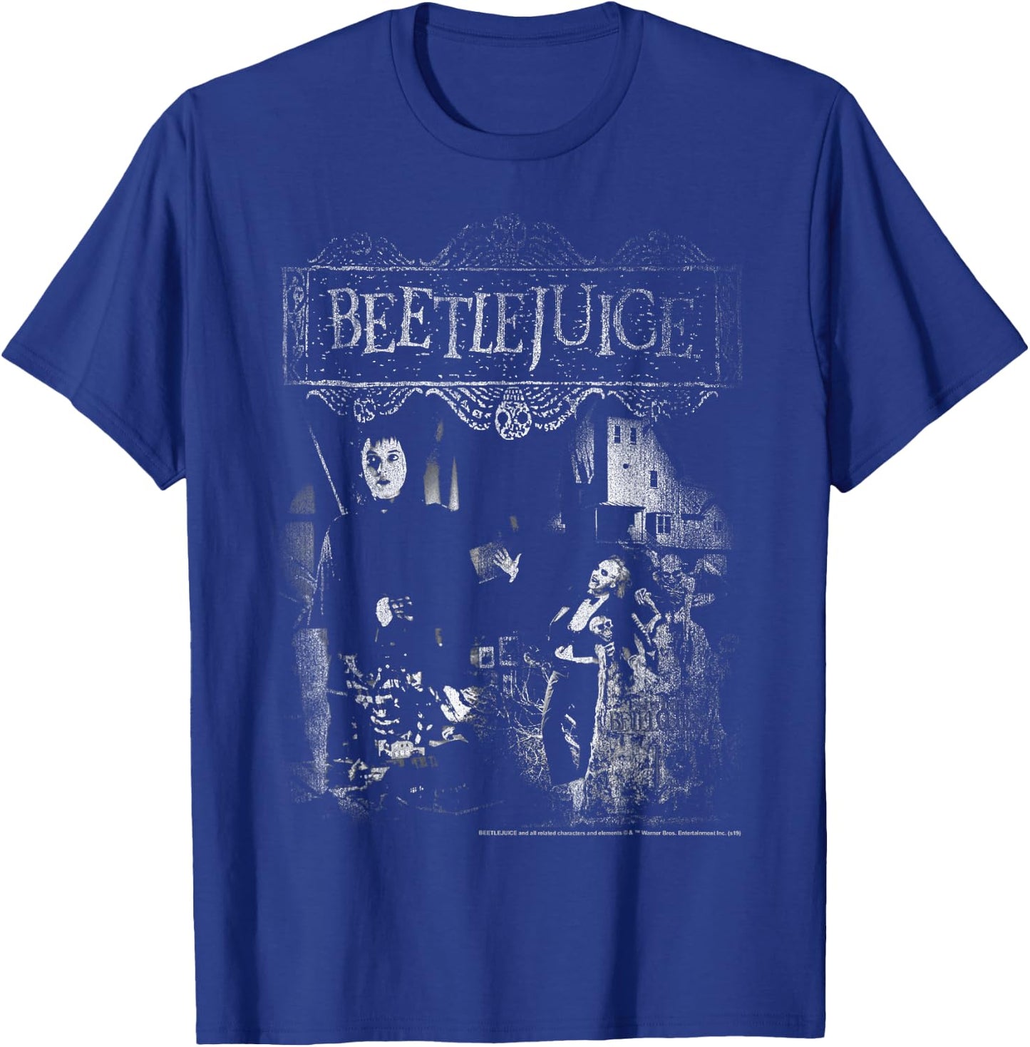 Beetlejuice Dark Poster T-Shirt - T-Shirt | Royal