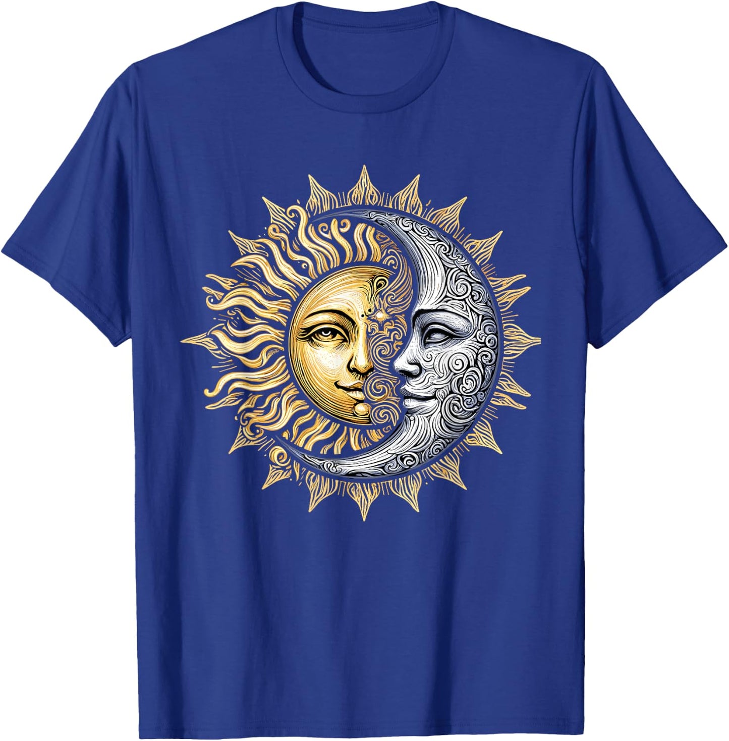 Yin Yang Sun and Moon T-Shirt - T-Shirt | Royal