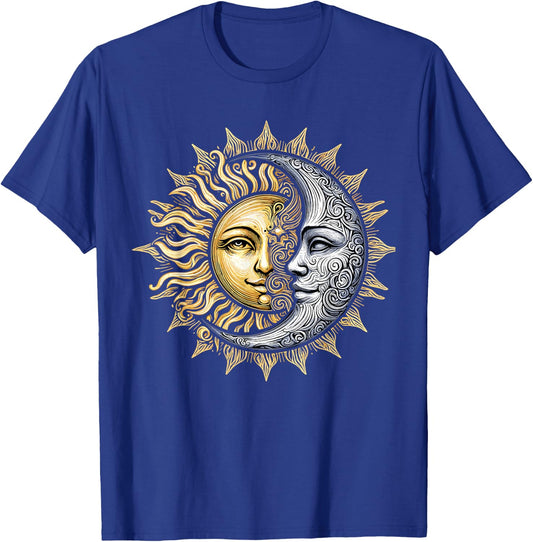 Yin Yang Sun and Moon T-Shirt - T-Shirt | Royal