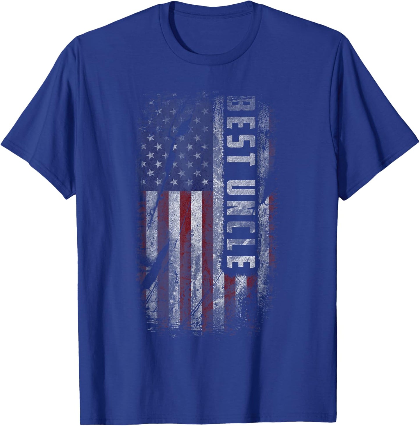 Best Uncle Patriot USA Flag Uncle Gifts from Nephew Niece T-Shirt - T-Shirt | Royal