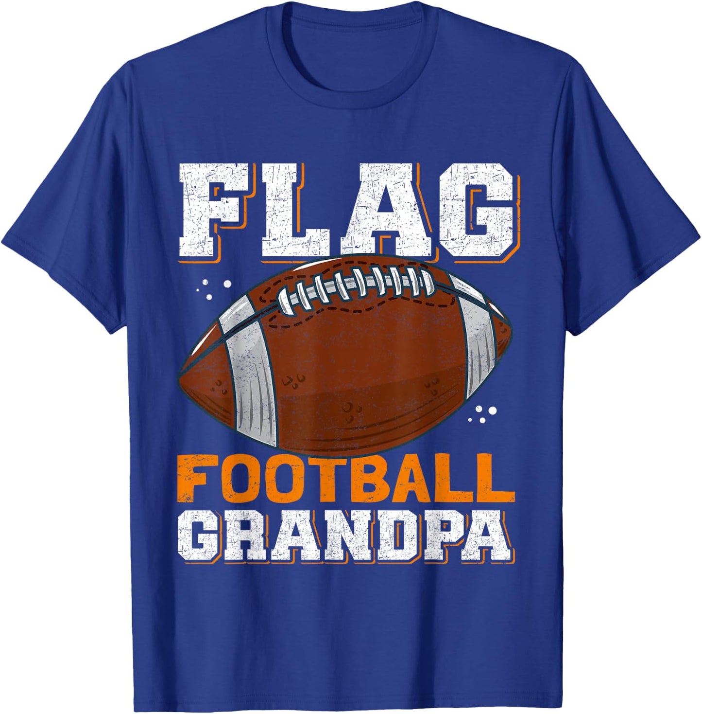 Flag Football Grandpa | Player Flag Football T-Shirt - T-Shirt | Royal