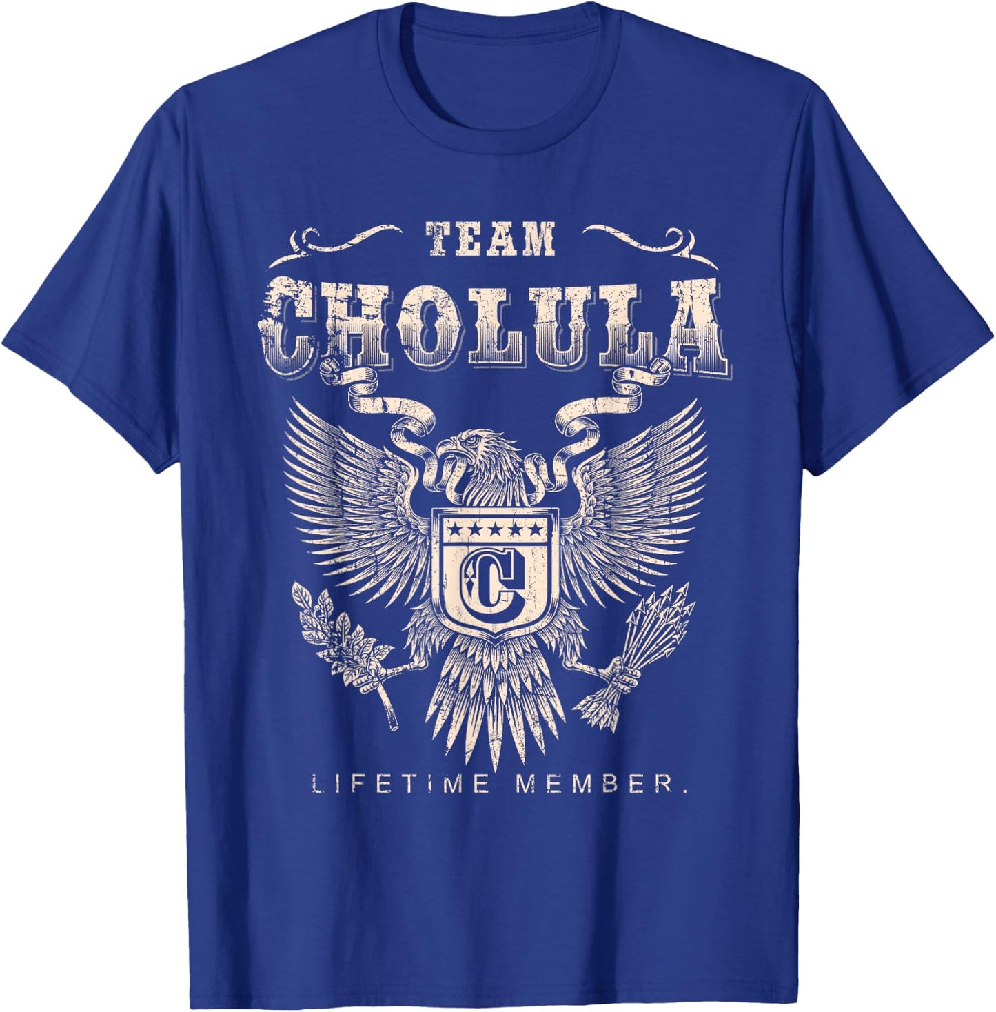 Team Cholula Lifetime Member - Cholula Name T-Shirt - T-Shirt | Royal