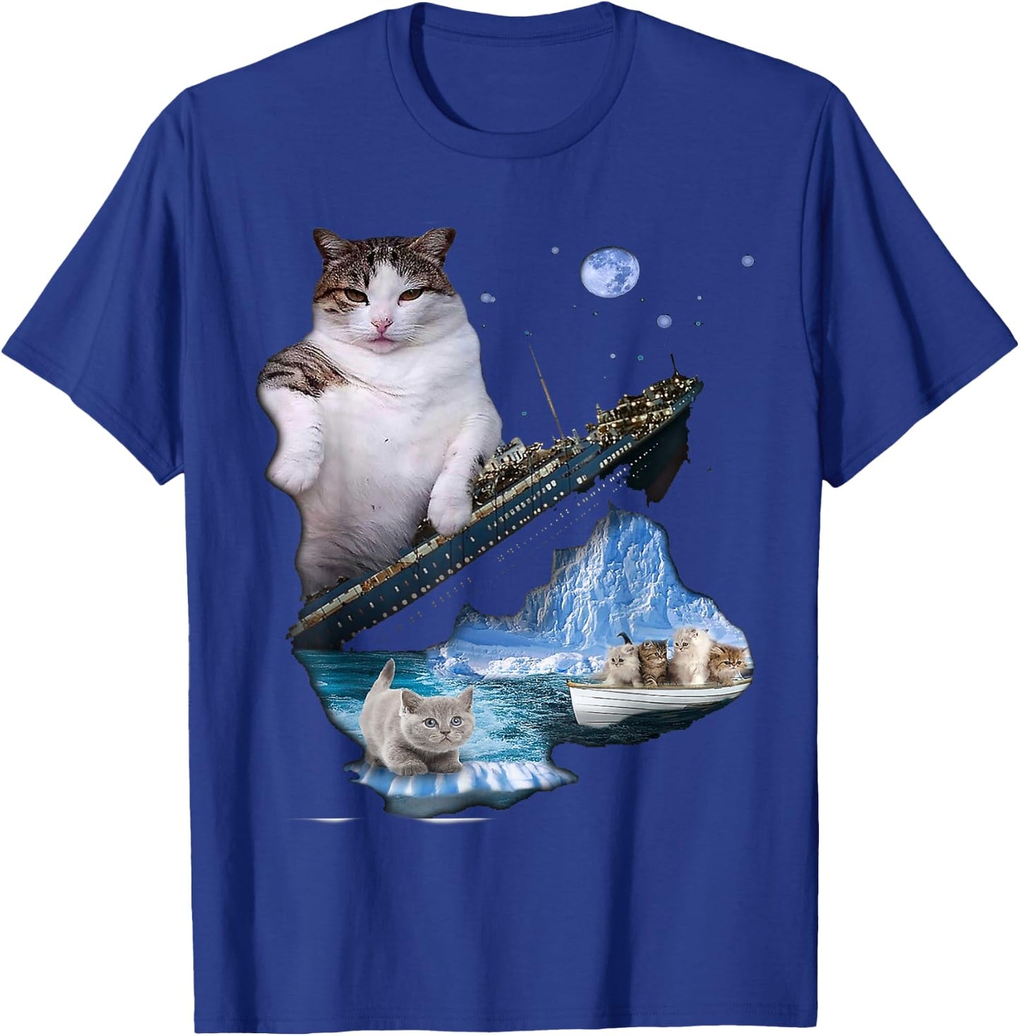Titanic Cats T-Shirt - T-Shirt | Royal