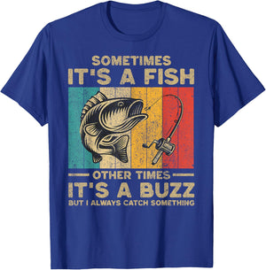 Funny Vintage Fishing Jokes Fisherman Bass Fish T-Shirt - T-Shirt | Royal