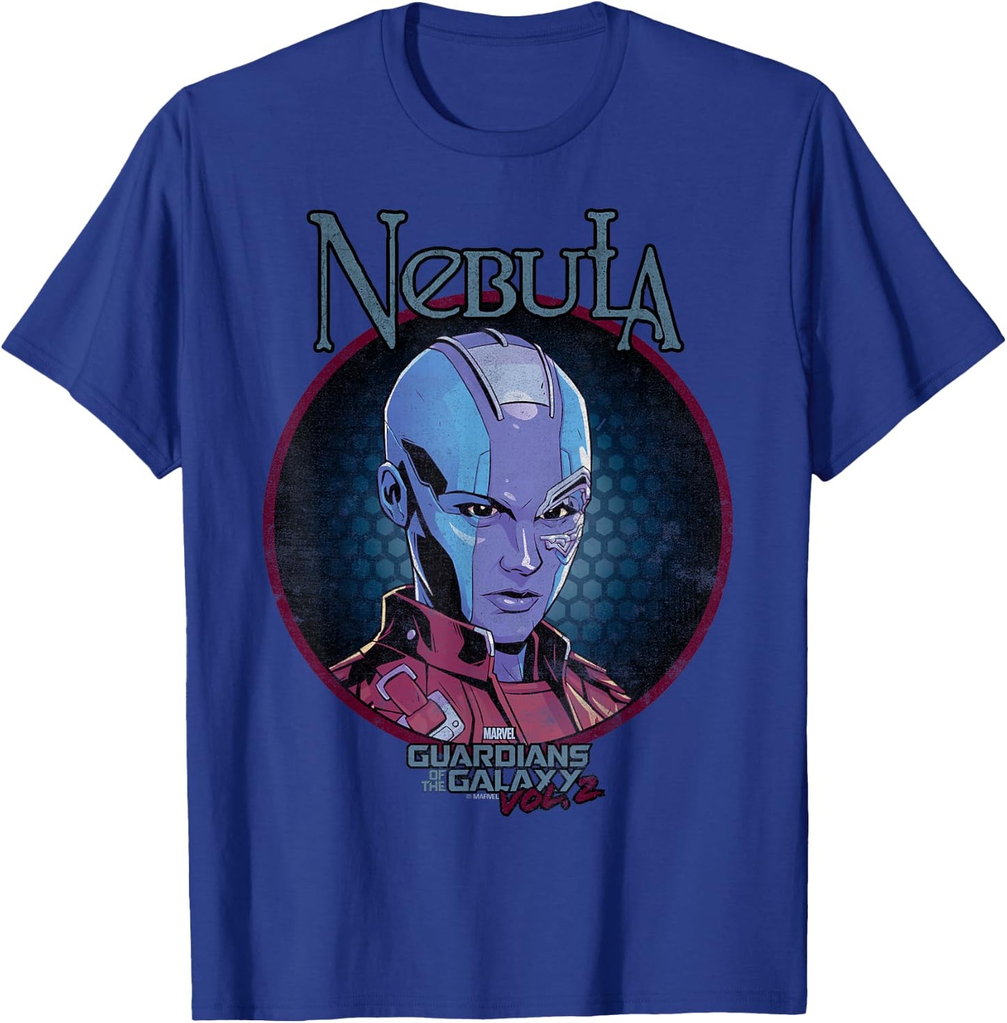 Marvel Guardians of The Galaxy Vol 2 Nebula Rock Portrait T-Shirt - T-Shirt | Royal