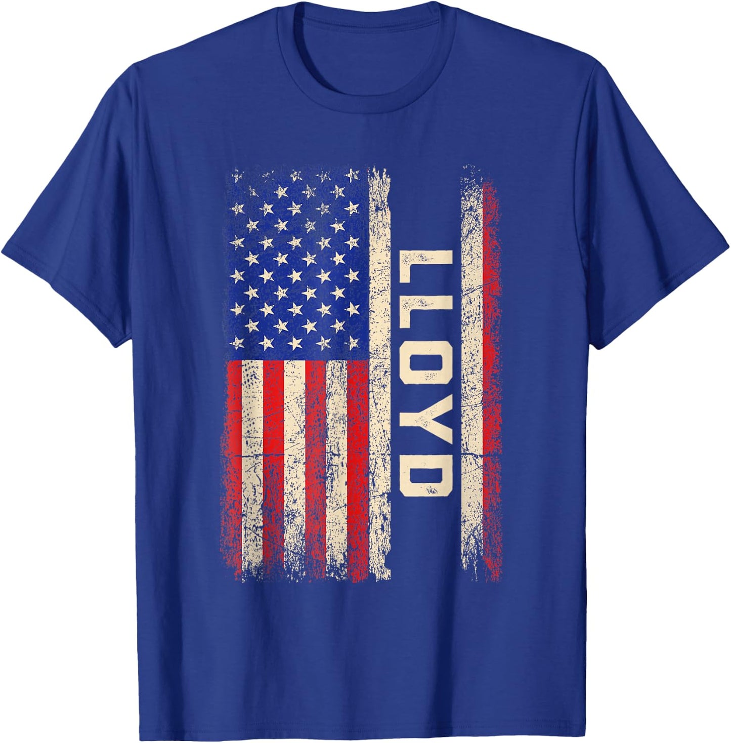 Lloyd First Name Shirt Lloyd Name American Flag Kids Men T-Shirt - T-Shirt | Royal