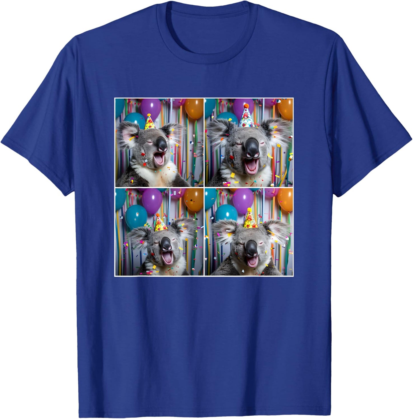 Koala Lover Zoo Animal Party Cute Colorful Koala Birthday T-Shirt - T-Shirt | Royal