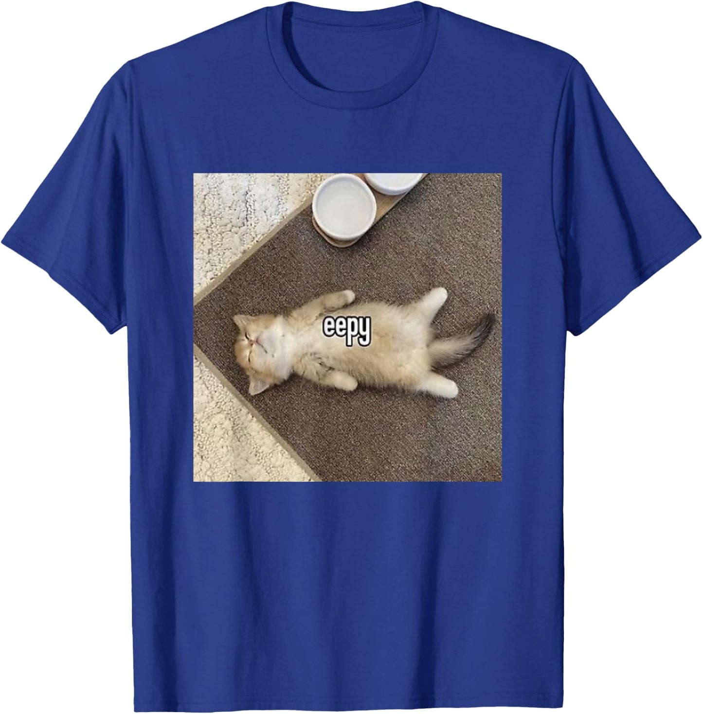 Eepy Cat, Silly Sleepy Cat Meme Women Kids T-Shirt - T-Shirt | Royal