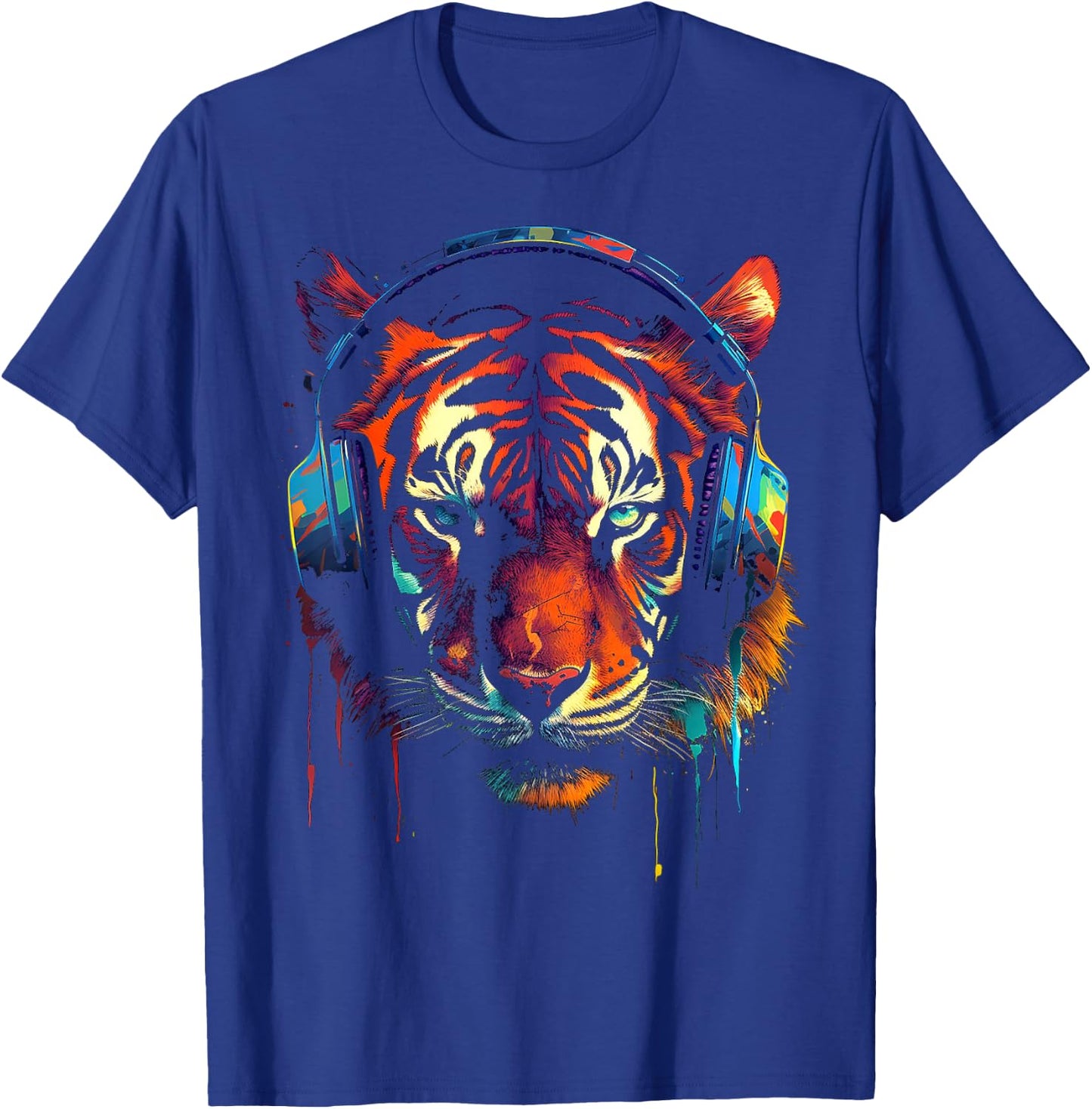 Tiger Animal Motif Artwork Tiger T-Shirt - T-Shirt | Royal