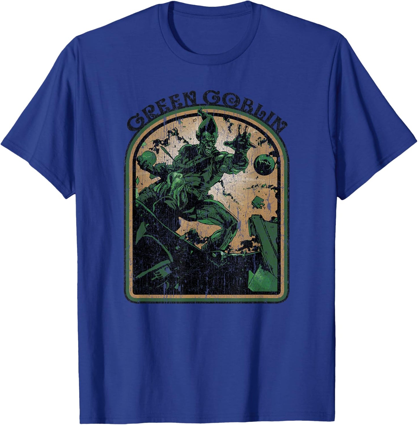 Marvel Comics Retro Green Goblin Vintage Villain T-Shirt - T-Shirt | Royal