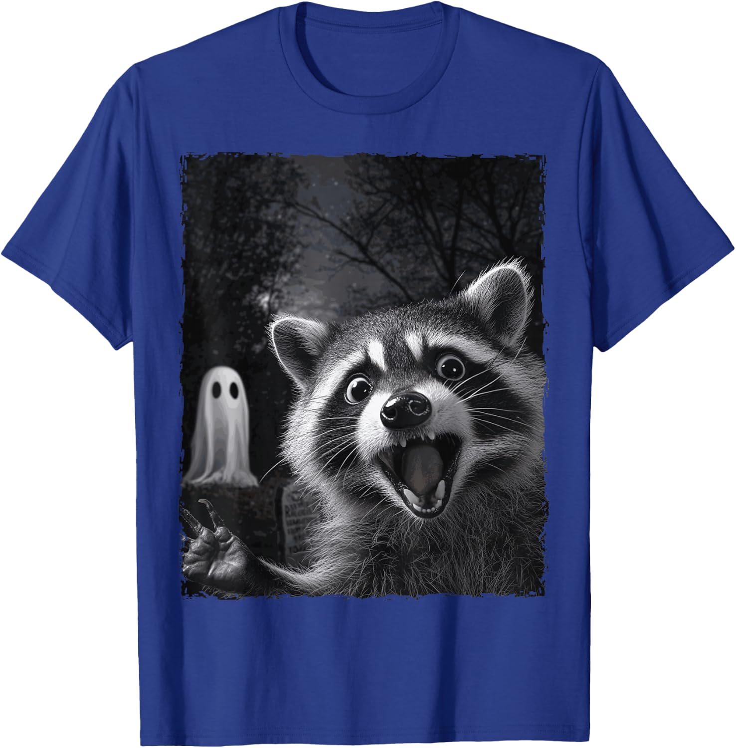 Funny Raccoon Halloween T-Shirt - T-Shirt | Royal