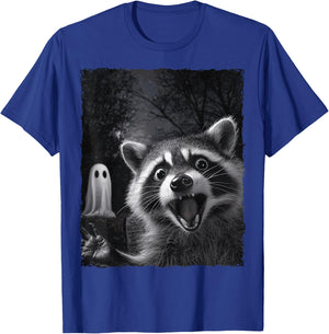 Funny Raccoon Halloween T-Shirt - T-Shirt | Royal
