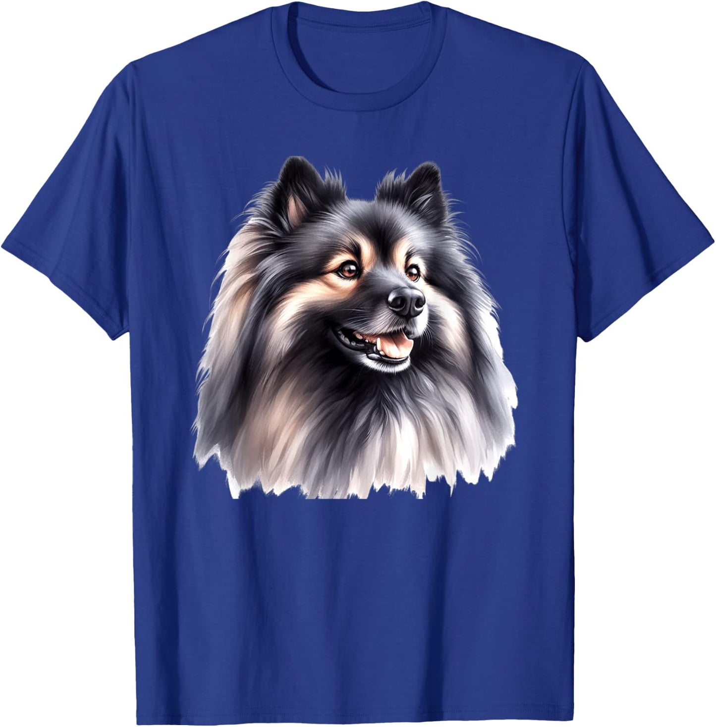 Keeshond Dog Puppy Portrait T-Shirt - T-Shirt | Royal