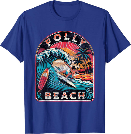 Folly Beach T-Shirt - T-Shirt | Royal