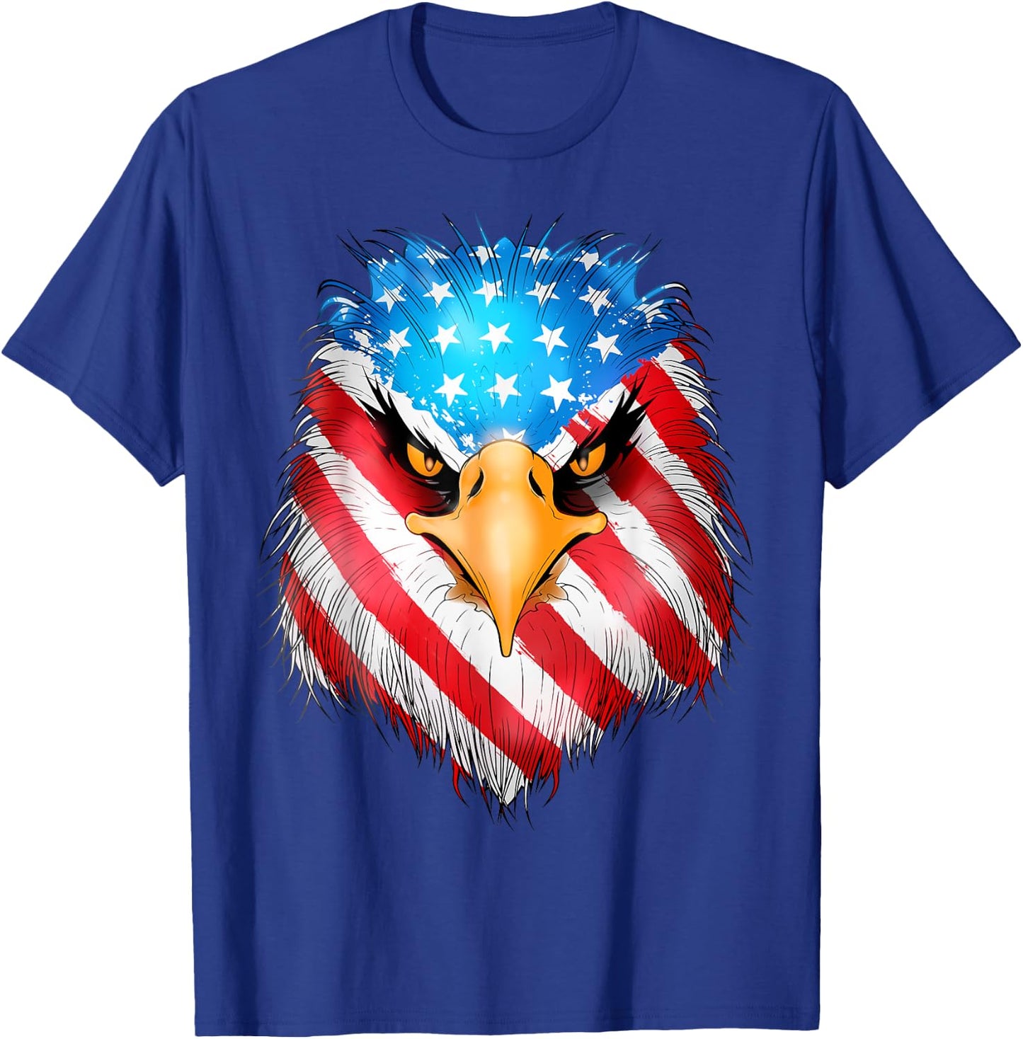 4th Of July Patriotic Eagle USA American Flag men boys T-Shirt - T-Shirt | Royal