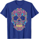 Colourful sugar skulls with flowers and birds | Camiseta T-Shirt - T-Shirt | Royal