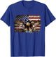 American Bald Eagle USA Flag Patriotic Eagle 4th of July T-Shirt - T-Shirt | Royal