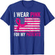 I Wear Pink For My Patients Breast Cancer Awareness USA Flag T-Shirt - T-Shirt | Royal