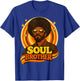 70s Funk Afro Soul Retro Vintage Soul Brother T-Shirt - T-Shirt | Royal