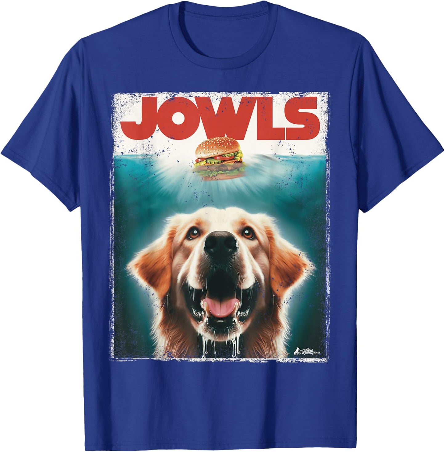 Light Golden Retriever Jowls Top, Paws Cream Lab Dog Mom Dad T-Shirt - T-Shirt | Royal