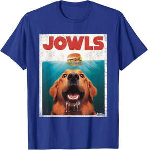 Funny Golden Retriever Rusty Goldie Jowls, Burger Dog Mom T-Shirt - T-Shirt | Royal