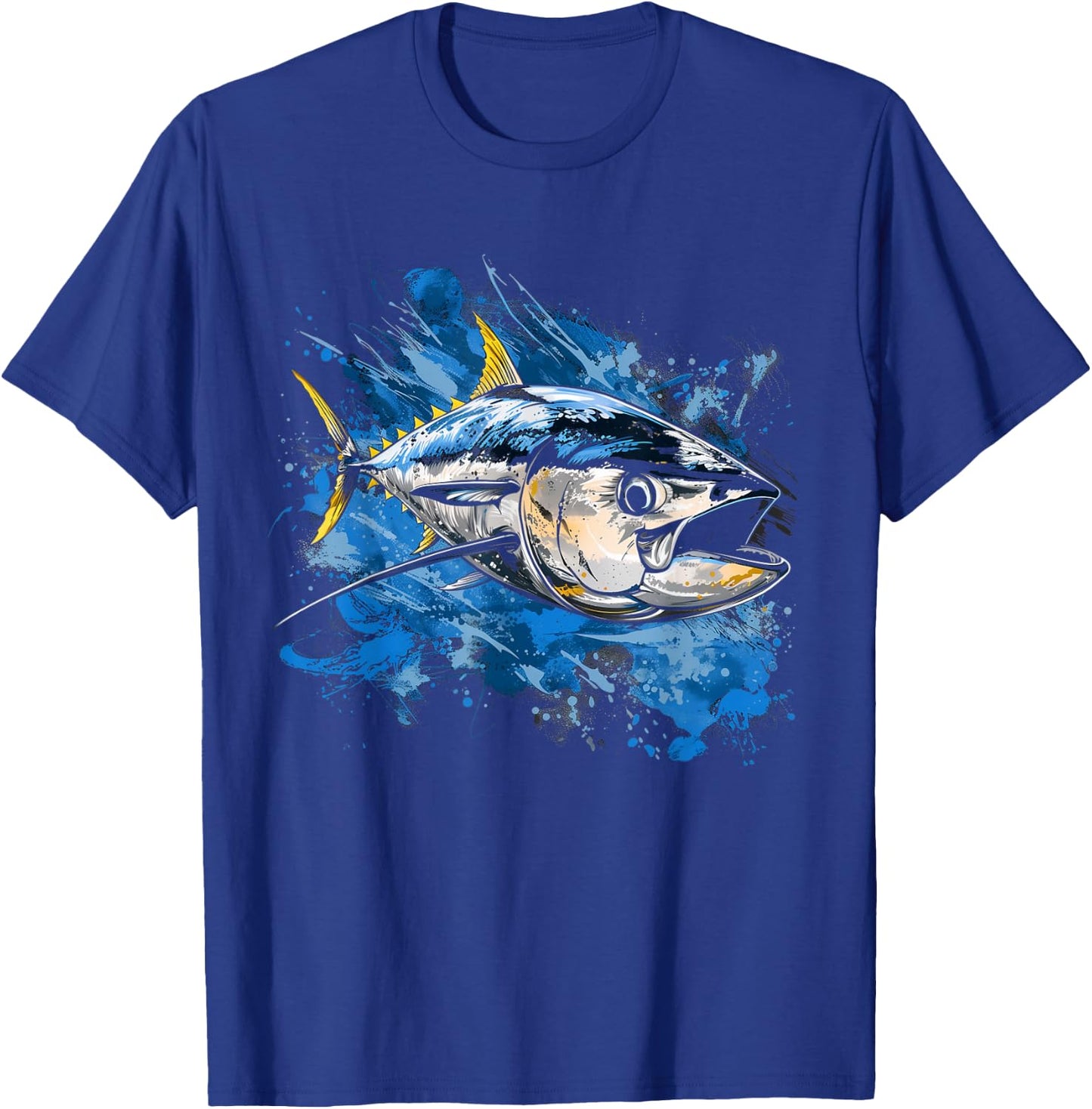 Yellowfin Tuna Fishing Big Game Fisherman T-Shirt - T-Shirt | Royal