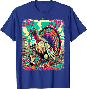 Thanksgiving Monster Gobblezilla T-Shirt - T-Shirt | Royal