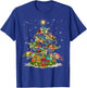 Sea Turtles Christmas Tree Lights Santa Hat Merry Christmas T-Shirt - T-Shirt | Royal