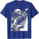Skeleton playing guitar ,Rock Star Shredding Guitar T-Shirt - T-Shirt | Royal