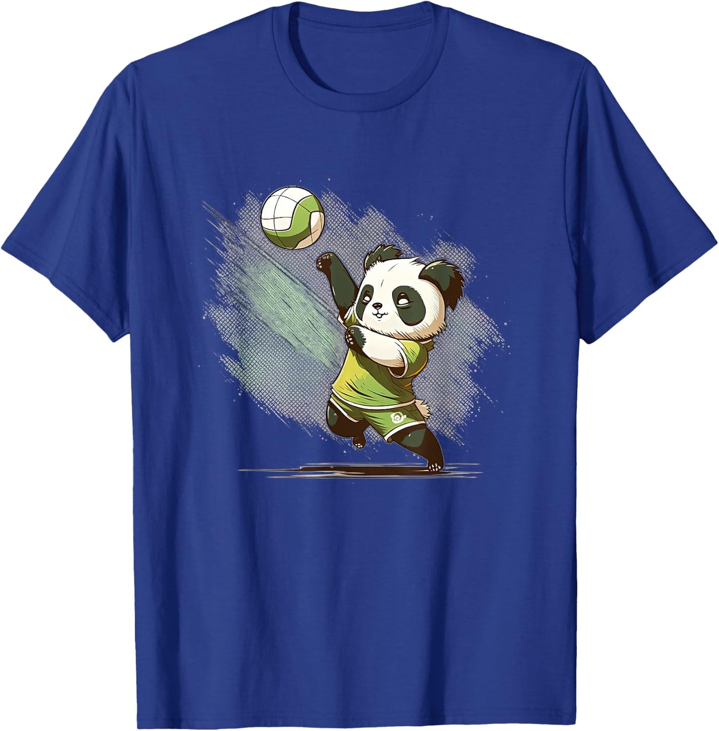 Volleyball Team Panda - Panda Playing Volleyball T-Shirt - T-Shirt | Royal