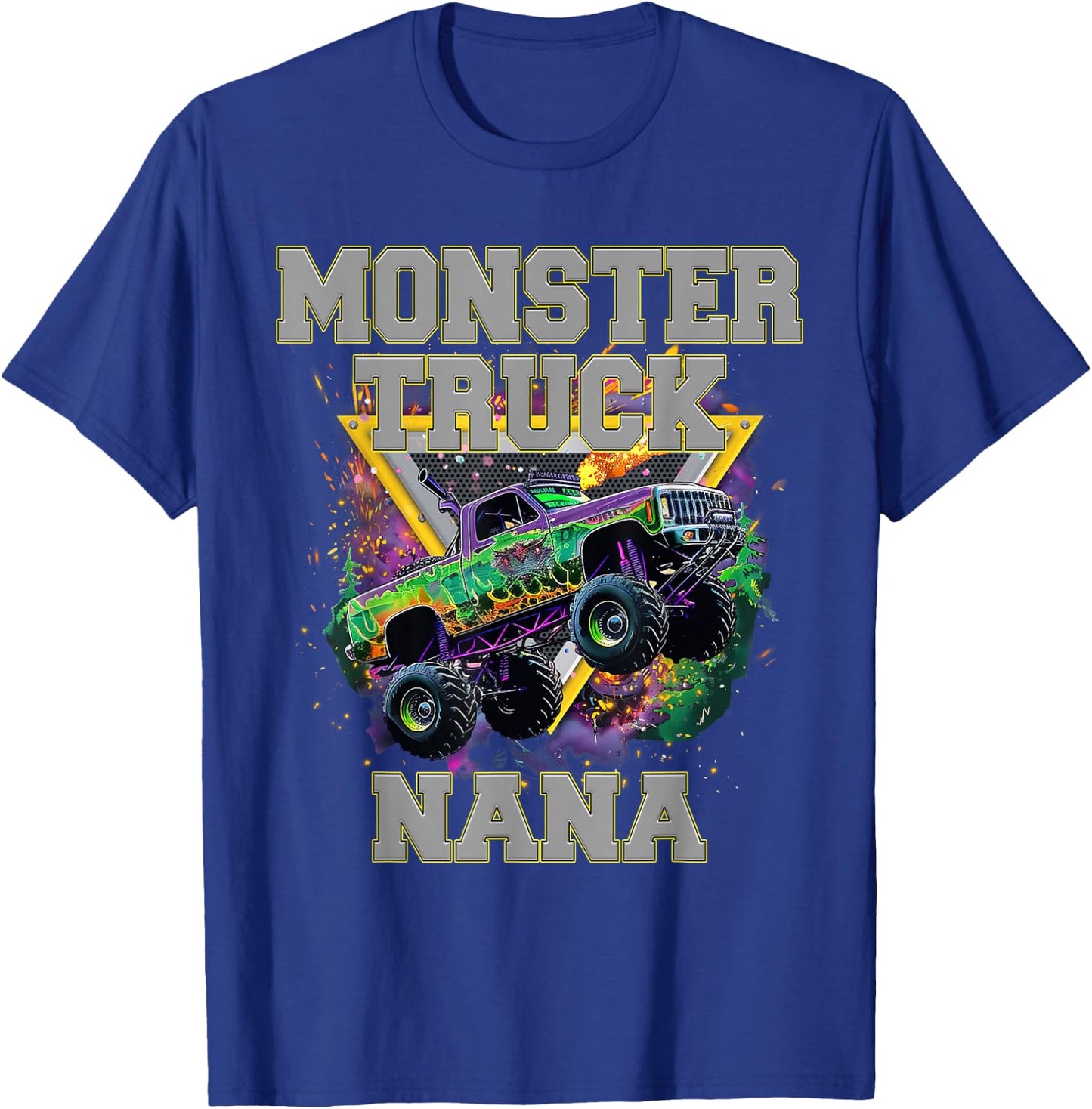Monster Truck Nana Monster Truck Are My Jam Truck Lovers T-Shirt - T-Shirt | Royal