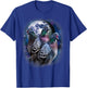 Three Pigeon Howling At The Moon Funny Pigeon Bird Lover T-Shirt - T-Shirt | Royal