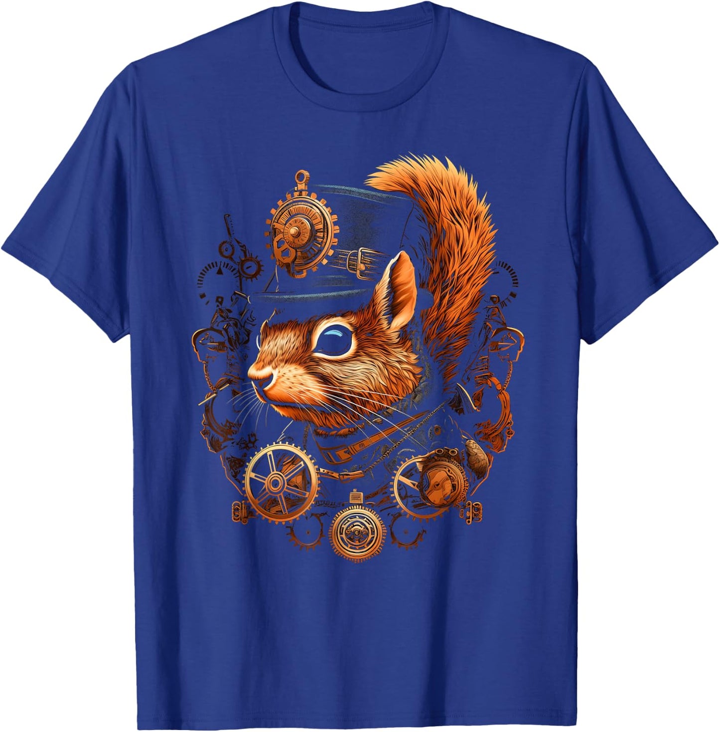 Squirrel Steam Punk Funny Animal Steampunk Squirrel Lover T-Shirt - T-Shirt | Royal