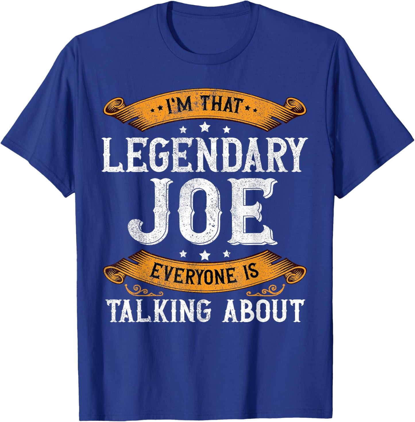 Joe Personal Name Funny Joe First Name T-Shirt - T-Shirt | Royal