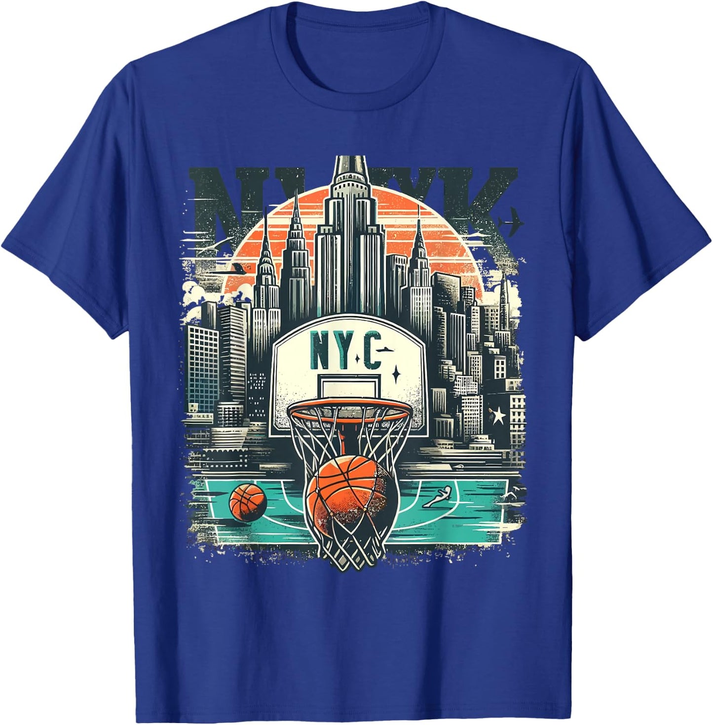 NYC Basketball T-Shirt - T-Shirt | Royal