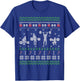 Funny Weightlifting Ugly Christmas Sweater Gift T-Shirt - T-Shirt | Royal