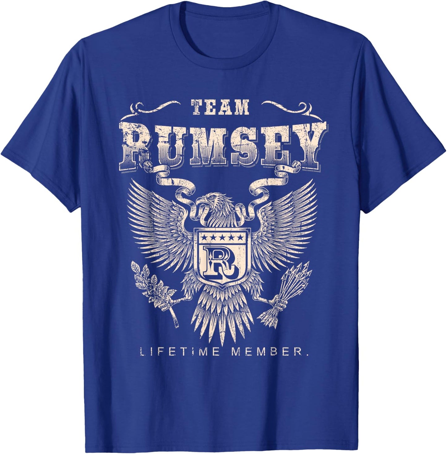 Team RUMSEY Family Name Lifetime Member T-Shirt - T-Shirt | Royal