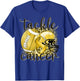 Tackle Childhood Cancer Football Lover Warrior Gold Ribbon T-Shirt - T-Shirt | Royal