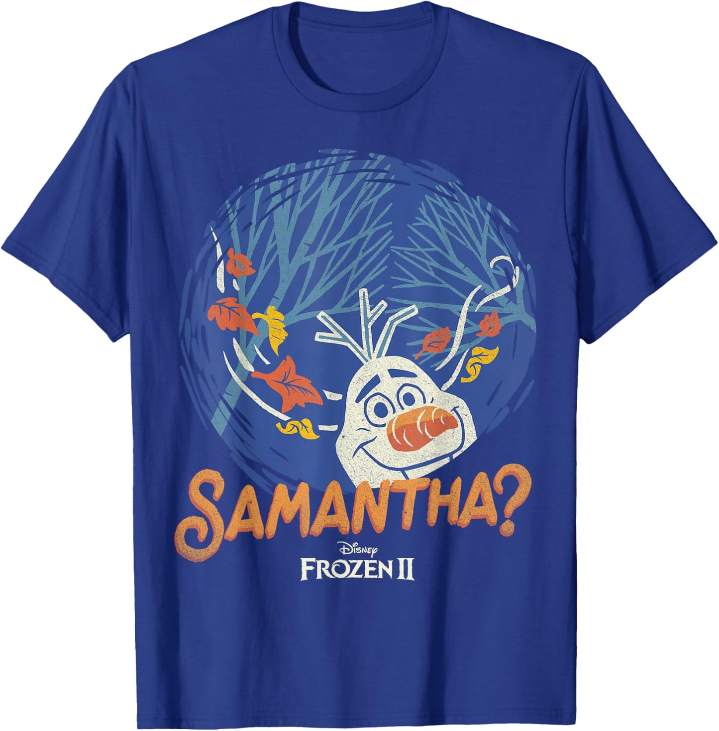 Disney Frozen 2 Olaf Samantha Circle Portrait T-Shirt - T-Shirt | Royal