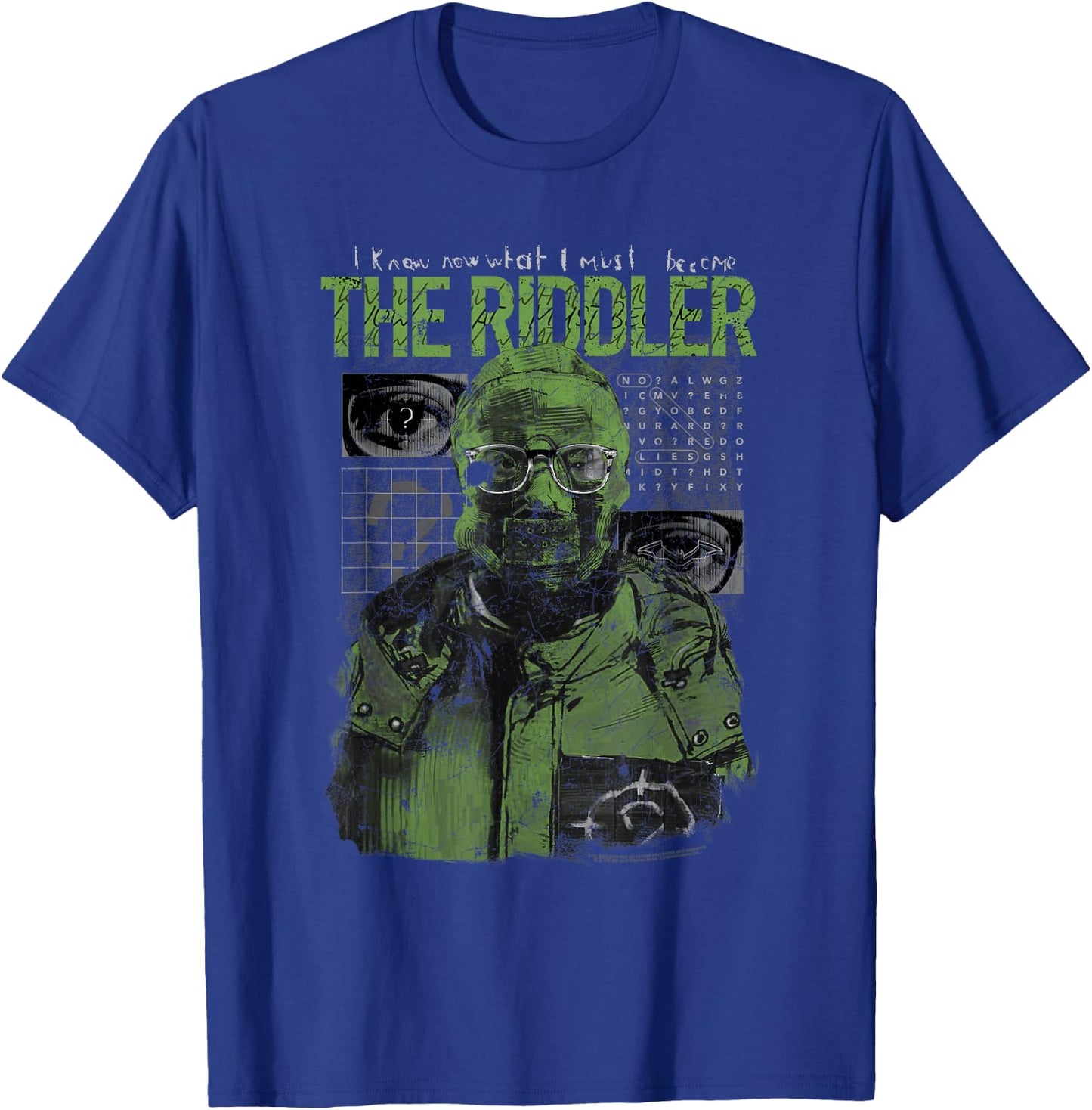 The Batman Riddler Illustration T-Shirt - T-Shirt | Royal